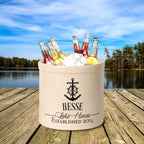 Anchor Lake House Personalized Crock - Black
