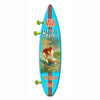 Winter Playground Surfboard Wood Personalized Sign - 12 x 44