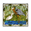 Shorebirds Stained Glass Window