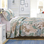 Aqua Reef Quilt Bed Set - Twin