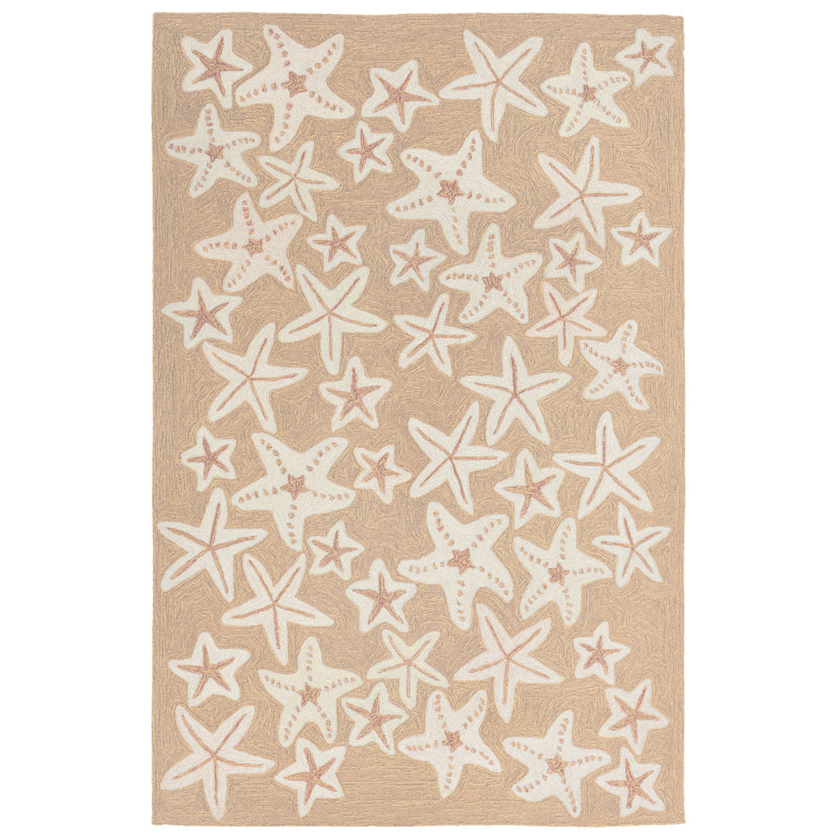 Starfish Sea Natural Indoor/Outdoor Rug - 4 x 5
