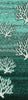 Aqua Coral Pattern Rug - 2 x 8