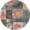 Ocean Icons Rug - 8 Ft. Round