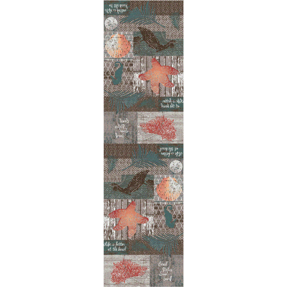 Ocean Icons Rug - 2 x 8
