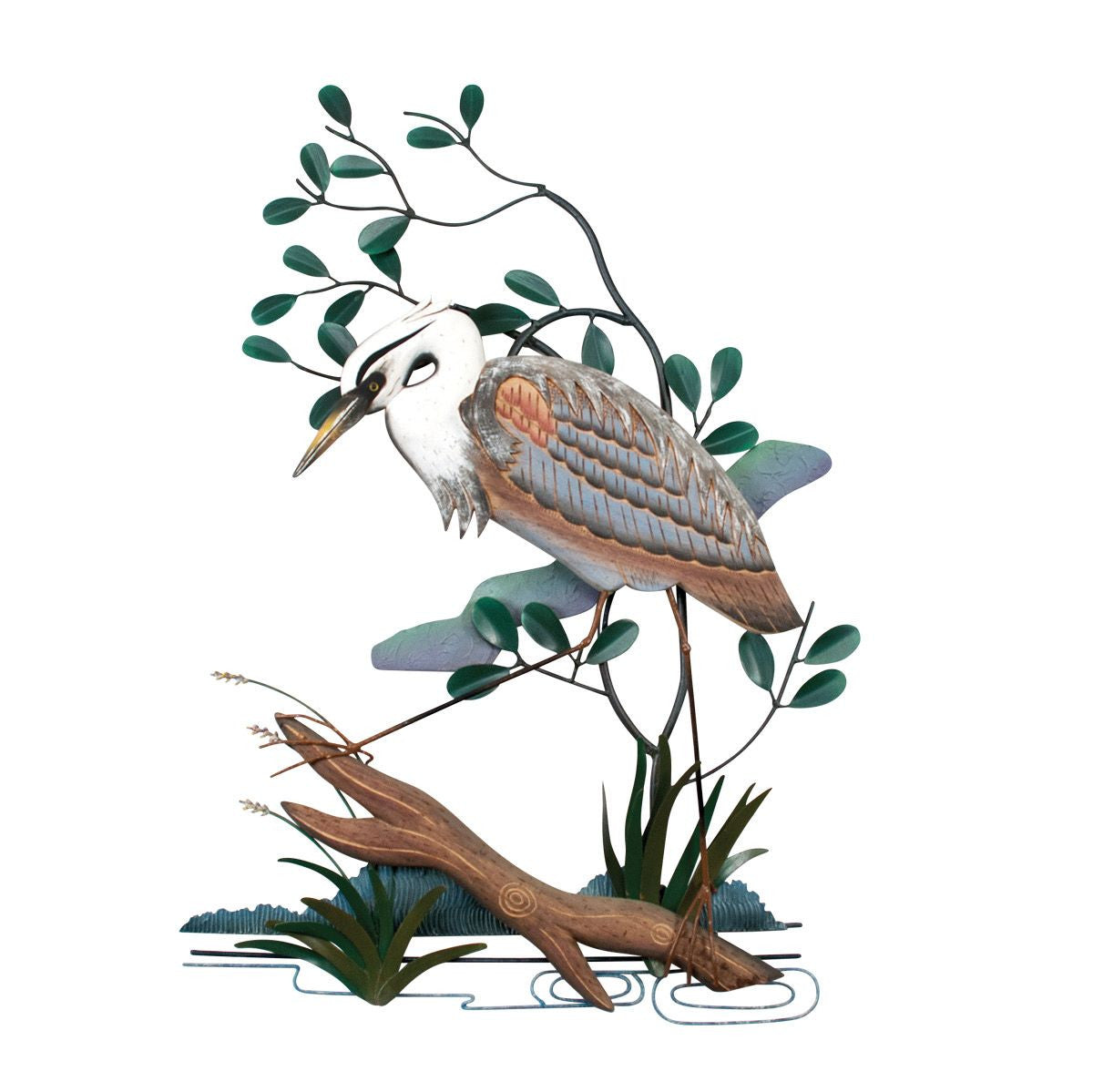 Blue Heron Bay Metal Wall Art