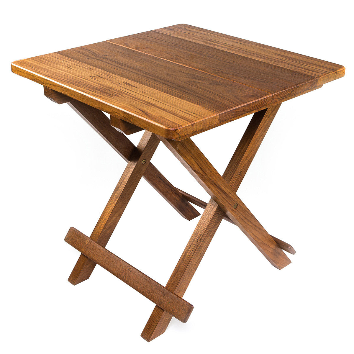 Teak Solid Top Fold-Away Table