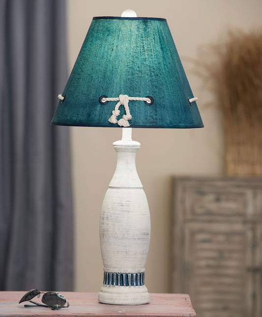 Bristol Harbor Pedestal Lamp with Knot Shade