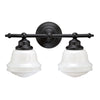 Plantation 2 Light Vanity Lamp - Oil Rubbed Bronze