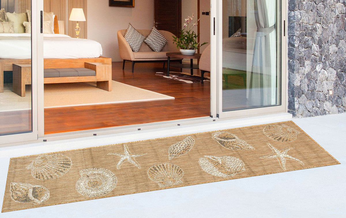 Navagio Beach Sand Indoor/Outdoor Rug - 2 x 8