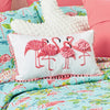 Ruffled Flamingos Pillow