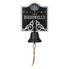 Lighthouse Personalized Bell Welcome Plaque - Black & White