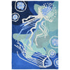 Blue Jellyfish Indoor/Outdoor Rug - 2 x 3 - OUT OF STOCK UNTIL 10/26/2026