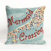 Mermaid Crossing Water Indoor/Outdoor Pillow
