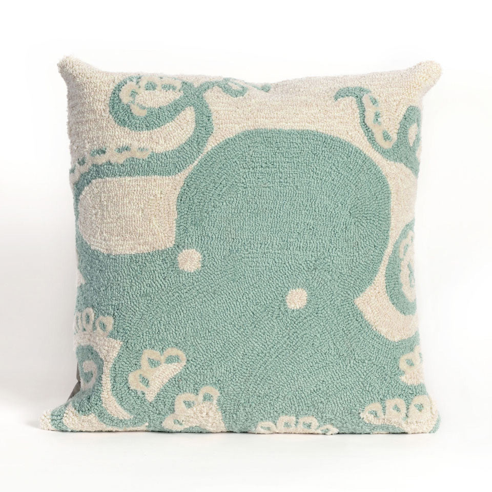 Octopus Aqua Indoor/Outdoor Pillow