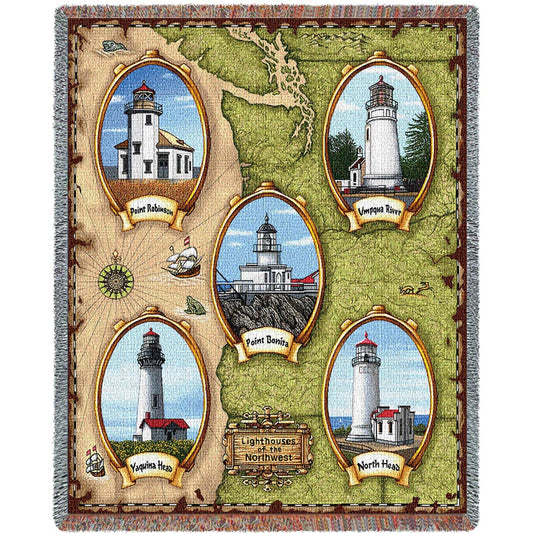 Lighthouses of the Northwest Blanket