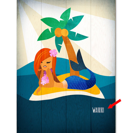 Blue Tail Island Beauty Personalized Sign