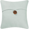 Sea Glass Button Feather Down Pillow