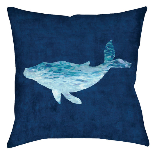 Azul Waves Whale Pillow