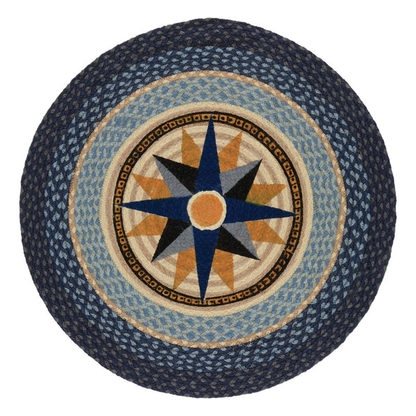 Compass Braided Rug