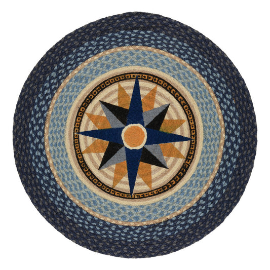 Compass Braided Rug