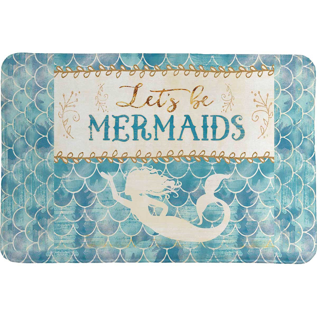 Mermaid Friends Memory Foam Rug