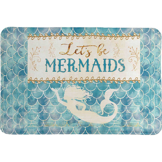 Mermaid Friends Memory Foam Rug