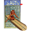 Salty Surfer Cut Up Wood Personalized Sign - 23 x 39