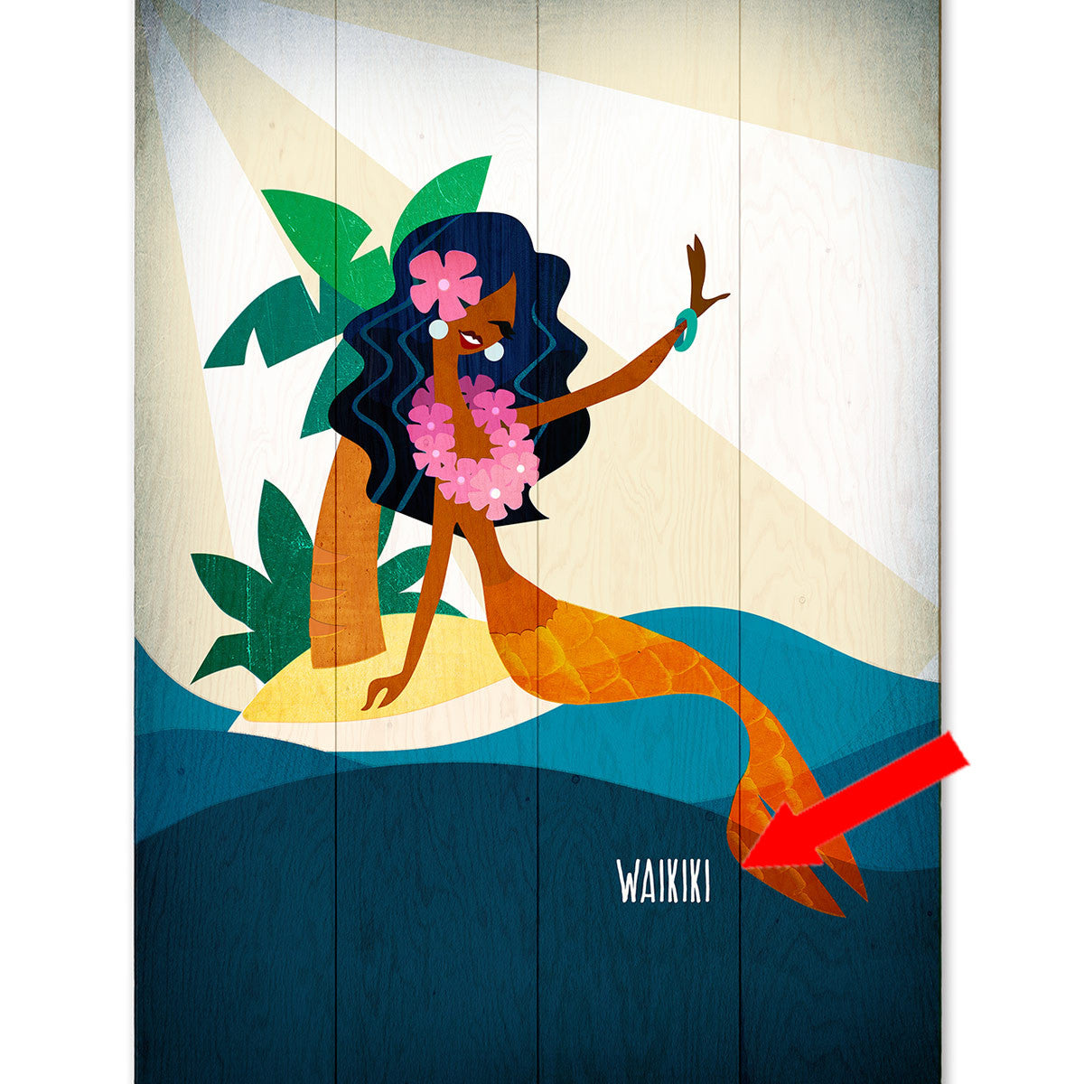 Orange Tail Island Beauty Personalized Sign