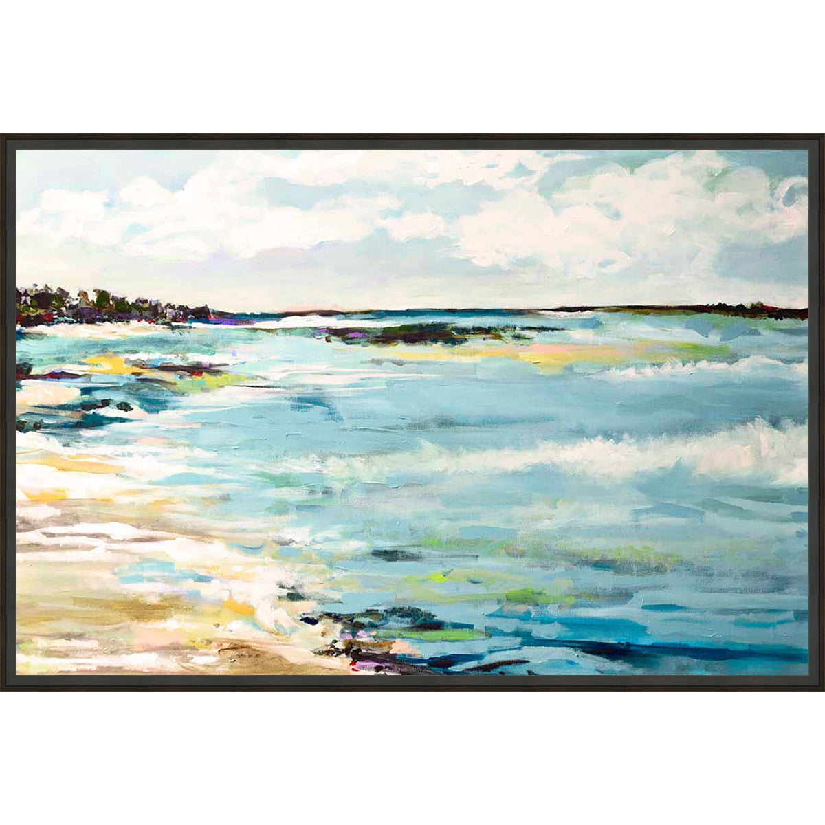 Coastal Surf Framed Canvas