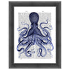 Blue Octopus 3 Framed Print