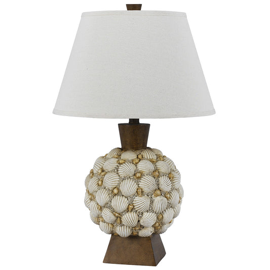 Round Seashell Table Lamp
