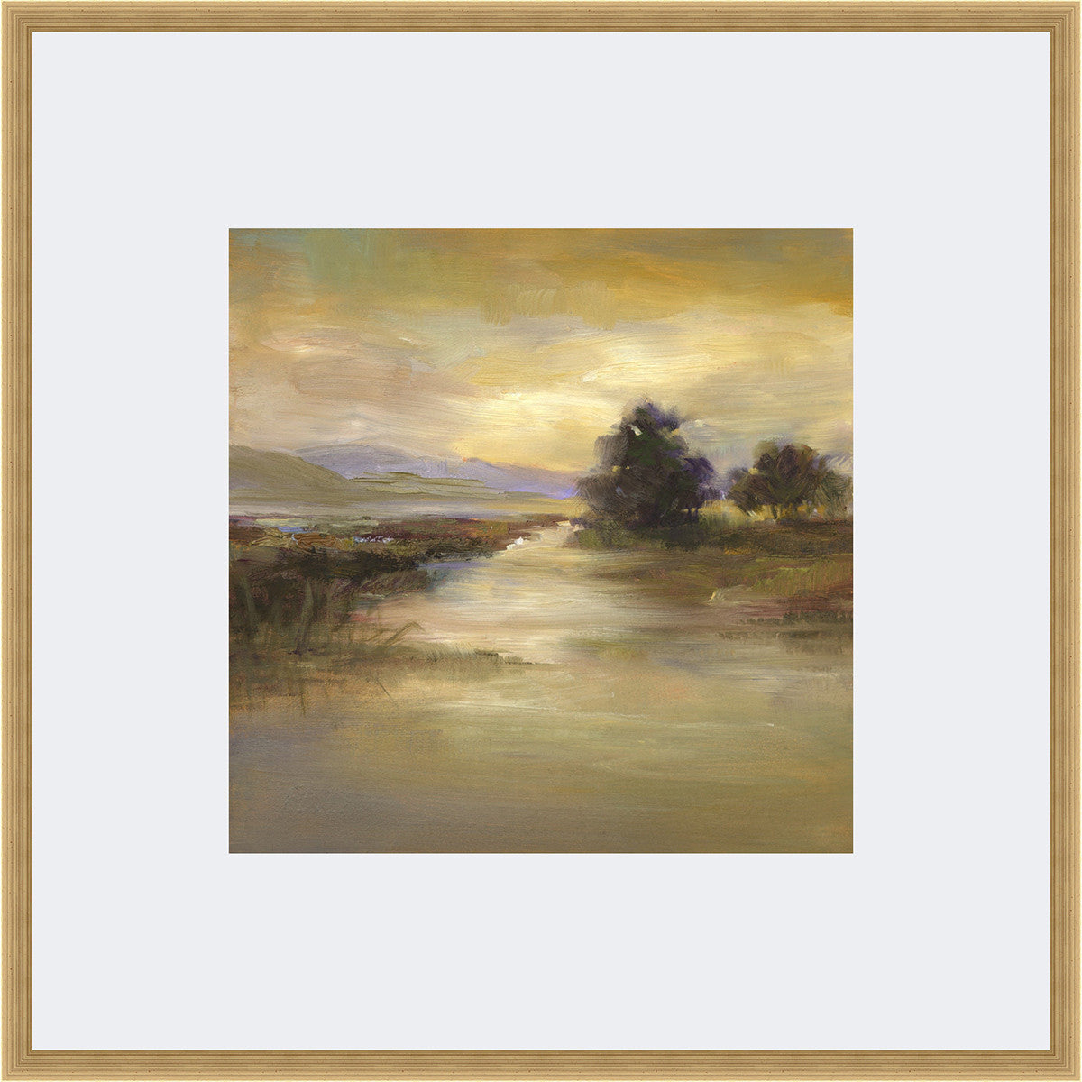 Riverbank Framed Print