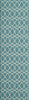 Baja Circlet Blue Rug - 2 x 8