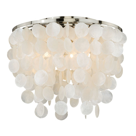 Elsa Capiz Shell Flush Mount Light - 16 Inch