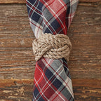 Braided Jute Rope Napkin Rings - Set of 4