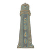 Small Lighthouse Vertical House Number Plaque - Bronze Verdigris