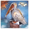 Mini Square Pelican Metal Wall Art