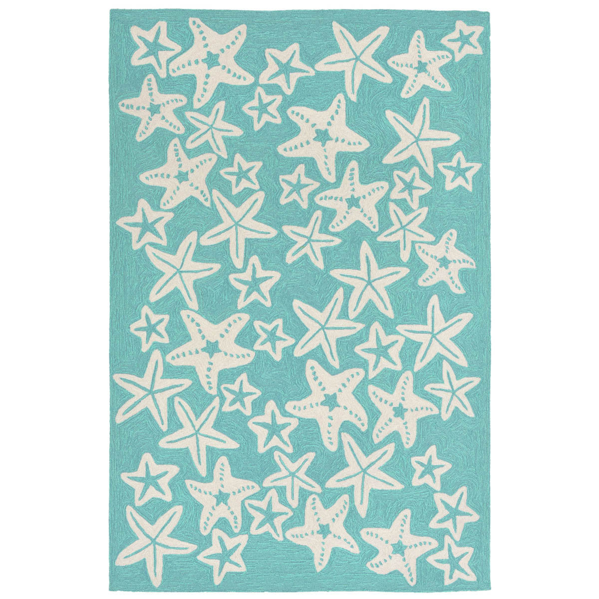 Starfish Sea Blue Indoor/Outdoor Rug - 4 x 6 - OUT OF STOCK UNTIL 08/05/2026