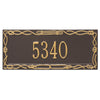 Sailor's Knot House Number Plaque - Bronze & Gold