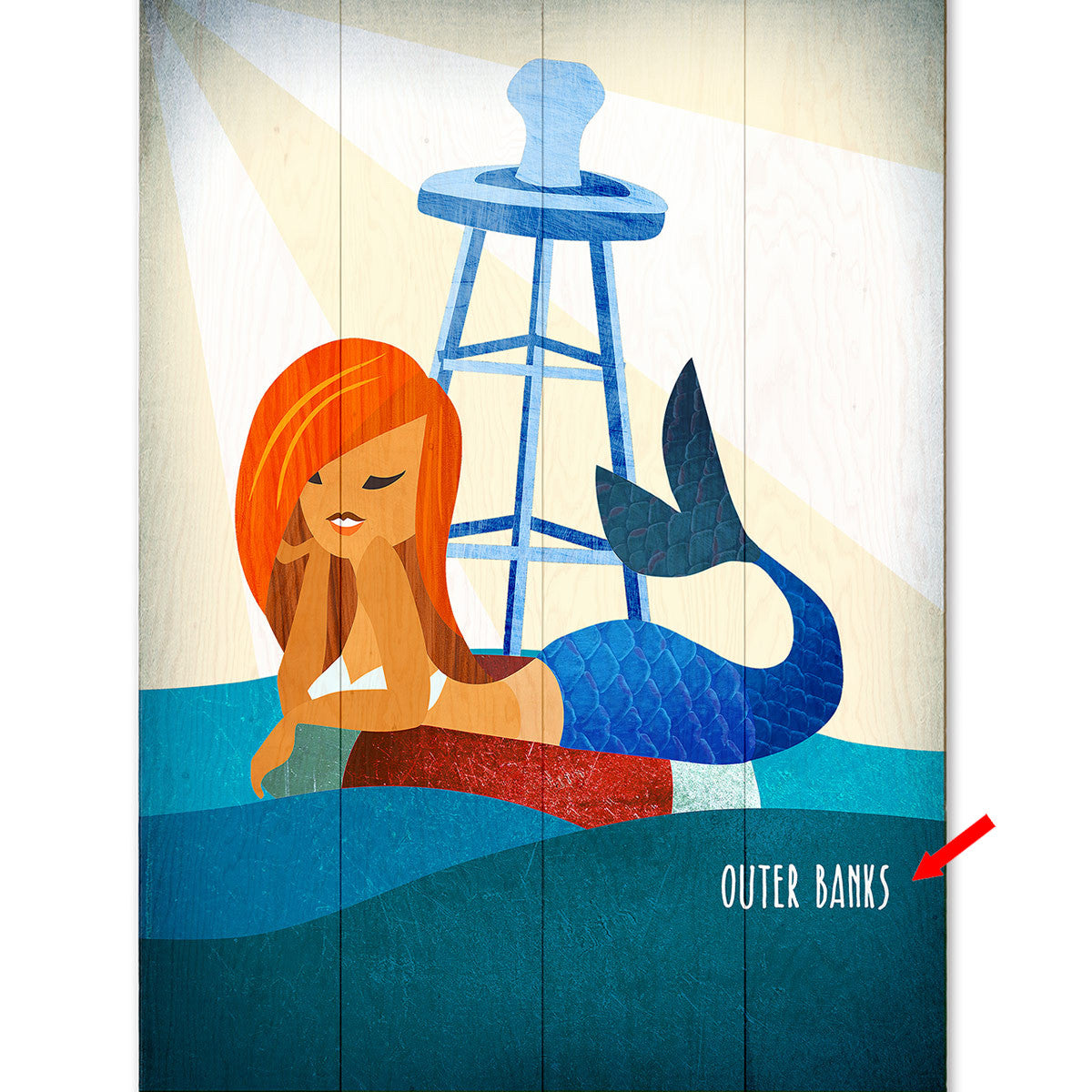 Blue Tail Beauty Personalized Sign