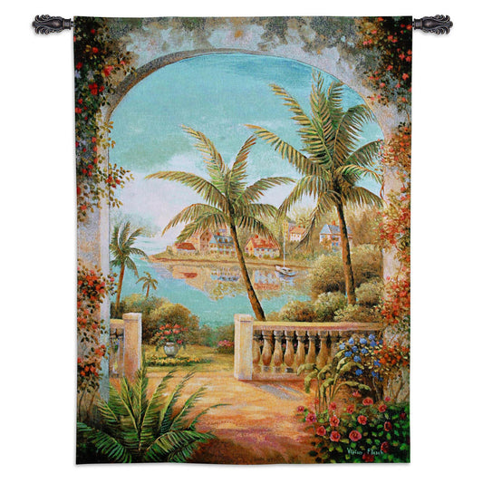 Tropical Terrace II Wall Tapestry