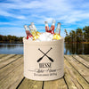 Oar Lake House Personalized Crock - Black