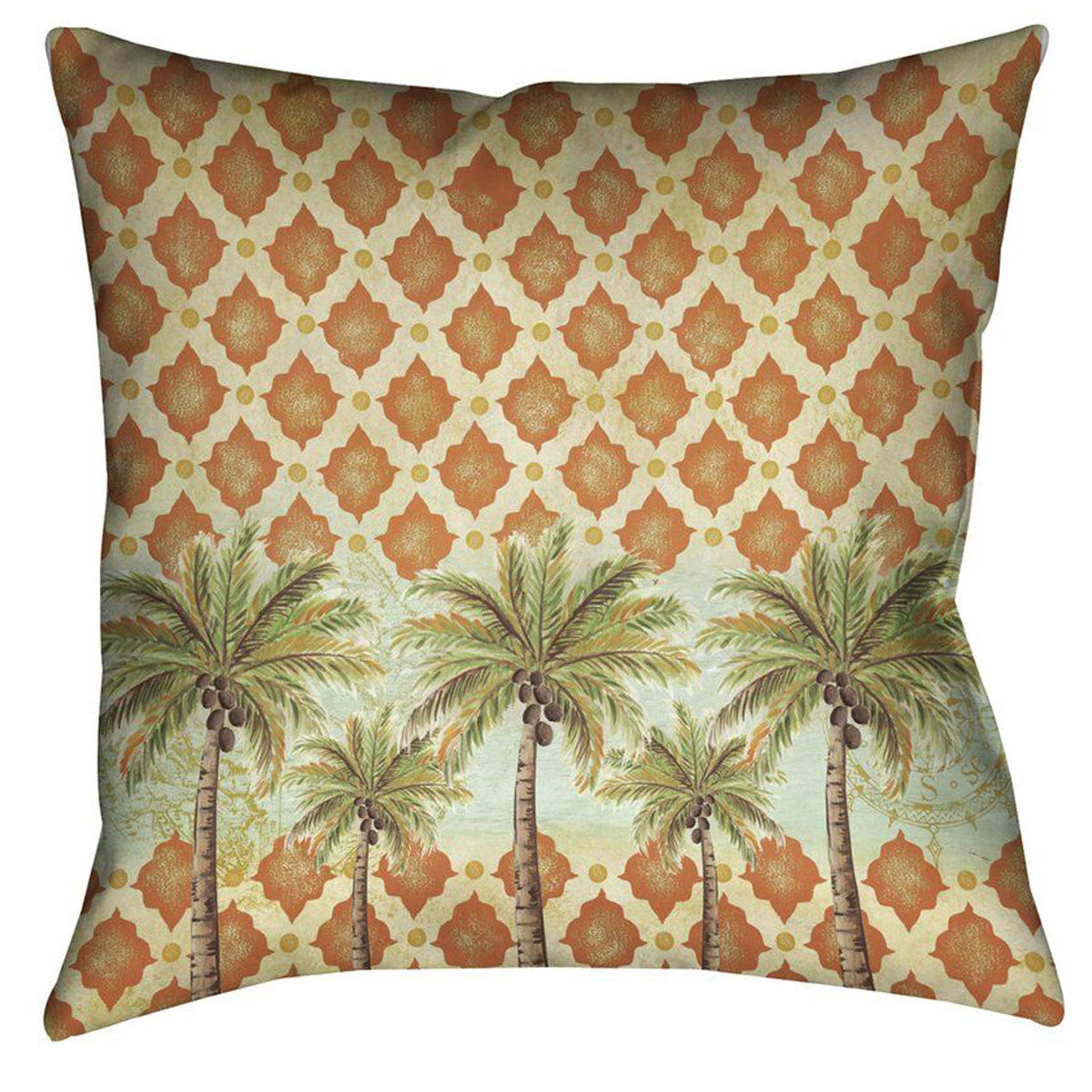 Pacific Palms 18 x 18 Outdoor Pillow