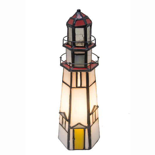 Capeside Stained Glass Lighthouse Accent Lamp