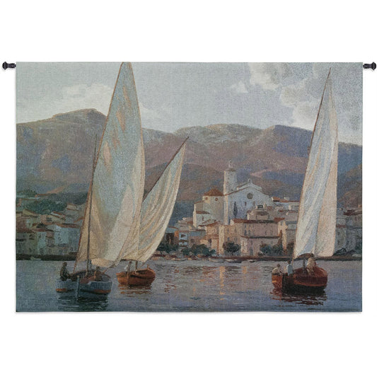 Velas en Cadaques Wall Tapestry