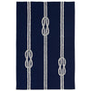 Sailor's Knotty Navy Indoor/Outdoor Rug - 5 x 8 - OUT OF STOCK UNTIL 08/05/2026
