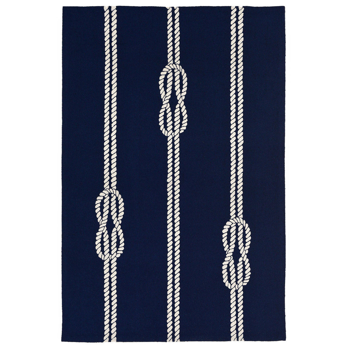 Sailor's Knotty Navy Indoor/Outdoor Rug - 5 x 8 - OUT OF STOCK UNTIL 08/05/2026