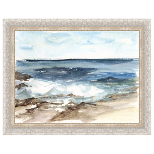 Coastal Watercolor V Framed Print