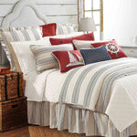 Navy Stripes Bed Set - Queen