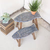 Set Of Two Carved Wooden Fish Stools - OUT OF STOCK UNTIL 07/21/2026